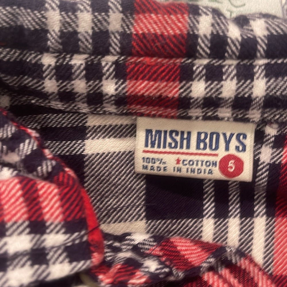 Plaid Button Down Shirt for Kids - Picture 3 of 3